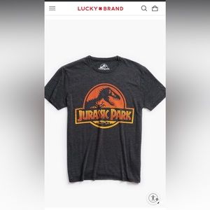 Lucky Brand, Jurassic Park, screen print tshirt- XXL